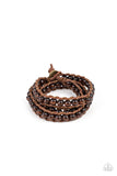 Pine Paradise - Brown Bracelet - Paparazzi Accessories Bracelet Bedazzle Me Pretty Mobile Fashion Boutique