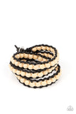 Pine Paradise - White Bracelet - Paparazzi Accessories Bracelet Bedazzle Me Pretty Mobile Fashion Boutique