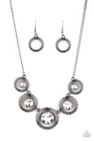 PIXEL Perfect - Black Necklace - Paparazzi Accessories Necklace Bedazzle Me Pretty Mobile Fashion Boutique