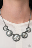 PIXEL Perfect - Black Necklace - Paparazzi Accessories Necklace Bedazzle Me Pretty Mobile Fashion Boutique