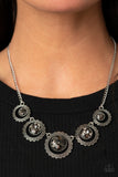 PIXEL Perfect - Silver Necklace - Paparazzi Accessories Necklace Bedazzle Me Pretty Mobile Fashion Boutique