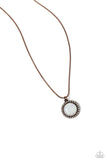 Pixie Potential - Copper Necklace - Paparazzi Accessories Necklace Bedazzle Me Pretty Mobile Fashion Boutique