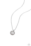 Pixie Potential - White Necklace - Paparazzi Accessories Necklace Bedazzle Me Pretty Mobile Fashion Boutique