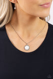 Pixie Potential - White Necklace - Paparazzi Accessories Necklace Bedazzle Me Pretty Mobile Fashion Boutique