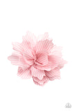 Plaid Prairies - Pink Hair Clip - Paparazzi Accessories Hair Clip Bedazzle Me Pretty Mobile Fashion Boutique