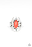 PLAIN Ride - Red Ring - Paparazzi Accessories Ring Bedazzle Me Pretty Mobile Fashion Boutique