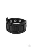 Plainly Plaited - Black Mens Bracelet - Paparazzi Accessories Mens Bracelet Bedazzle Me Pretty Mobile Fashion Boutique