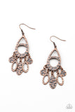 PLAINS Jane - Copper Earrings - Paparazzi Accessories Earrings Bedazzle Me Pretty Mobile Fashion Boutique