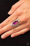 Planetary Paradise - Pink Ring - Paparazzi Accessories Ring Bedazzle Me Pretty Mobile Fashion Boutique