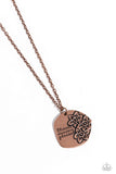 Planted Possibilities - Copper Necklace - Paparazzi Accessories Necklace Bedazzle Me Pretty Mobile Fashion Boutique