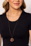 Planted Possibilities - Copper Necklace - Paparazzi Accessories Necklace Bedazzle Me Pretty Mobile Fashion Boutique