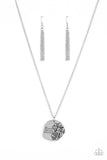 Planted Possibilities - Silver Necklace - Paparazzi Accessories Necklace Bedazzle Me Pretty Mobile Fashion Boutique