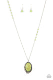 Plateau Paradise - Green Necklace - Paparazzi Accessories Necklace Bedazzle Me Pretty Mobile Fashion Boutique
