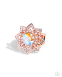 Pleasant Petals - Copper Ring - Paparazzi Accessories Ring Bedazzle Me Pretty Mobile Fashion Boutique