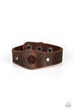 Pleasantly Pioneer - Brown Bracelet - Paparazzi Accessories Bracelet Bedazzle Me Pretty Mobile Fashion Boutique