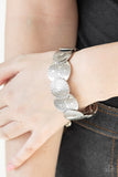 Pleasantly Posy - Silver Bracelet - Paparazzi Accessories Bracelet Bedazzle Me Pretty Mobile Fashion Boutique