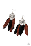 Plume Paradise - Multi Earrings - Paparazzi Accessories Earrings Bedazzle Me Pretty Mobile Fashion Boutique
