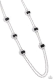Pocketful of Sunshine - Black Necklace - Paparazzi Accessories Necklace Bedazzle Me Pretty Mobile Fashion Boutique