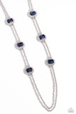 Pocketful of Sunshine - Blue Necklace - Paparazzi Accessories Necklace Bedazzle Me Pretty Mobile Fashion Boutique