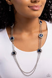 Pocketful of Sunshine - Blue Necklace - Paparazzi Accessories Necklace Bedazzle Me Pretty Mobile Fashion Boutique