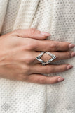 Point Out The Obvious - Silver Ring - Paparazzi Accessories Ring Bedazzle Me Pretty Mobile Fashion Boutique