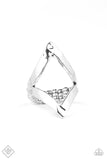 Point Out The Obvious - Silver Ring - Paparazzi Accessories Ring Bedazzle Me Pretty Mobile Fashion Boutique