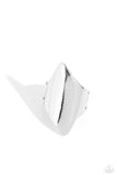 Pointed Palm Desert - Silver Ring - Paparazzi Accessories Ring Bedazzle Me Pretty Mobile Fashion Boutique