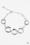 Poised and Polished - Pink Bracelet - Paparazzi Accessories Bracelet Bedazzle Me Pretty Mobile Fashion Boutique