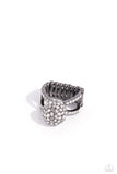 Polished Pageant - Black Ring - Paparazzi Accessories Ring Bedazzle Me Pretty Mobile Fashion Boutique