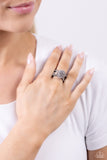 Polished Pageant - Black Ring - Paparazzi Accessories Ring Bedazzle Me Pretty Mobile Fashion Boutique