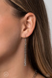 Polished Paperclips - Silver Necklace - Paparazzi Accessories Necklace Bedazzle Me Pretty Mobile Fashion Boutique