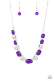 Polished Parade - Purple Necklace - Paparazzi Accessories Necklace Bedazzle Me Pretty Mobile Fashion Boutique