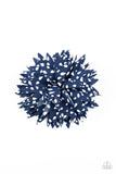 Polka Panache - Blue Hair Clip - Paparazzi Accessories Hair Clip Bedazzle Me Pretty Mobile Fashion Boutique