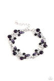 Poolside Perfection - Purple Bracelet - Paparazzi Accessories Bracelet Bedazzle Me Pretty Mobile Fashion Boutique