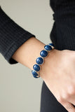 POP, Drop, and Roll - Blue Bracelet - Paparazzi Accessories Bracelet Bedazzle Me Pretty Mobile Fashion Boutique