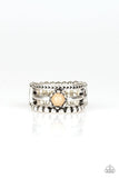 POP Rival - Brown Ring - Paparazzi Accessories Ring Bedazzle Me Pretty Mobile Fashion Boutique