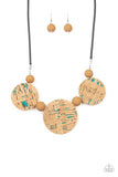 Pop The Cork - Blue Necklace - Paparazzi Accessories Necklace Bedazzle Me Pretty Mobile Fashion Boutique