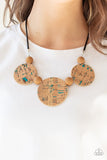 Pop The Cork - Blue Necklace - Paparazzi Accessories Necklace Bedazzle Me Pretty Mobile Fashion Boutique