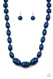 Poppin Popularity - Blue Necklace - Paparazzi Accessories Necklace Bedazzle Me Pretty Mobile Fashion Boutique