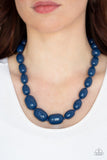 Poppin Popularity - Blue Necklace - Paparazzi Accessories Necklace Bedazzle Me Pretty Mobile Fashion Boutique
