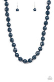 Popping Promenade - Blue Necklace - Paparazzi Accessories Necklace Bedazzle Me Pretty Mobile Fashion Boutique