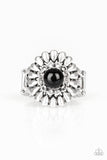 Poppy Pep - Black Ring - Paparazzi Accessories Ring Bedazzle Me Pretty Mobile Fashion Boutique