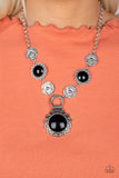 Poppy Persuasion - Black Necklace - Paparazzi Accessories Necklace Bedazzle Me Pretty Mobile Fashion Boutique