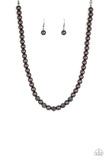 Posh Boss - Black Necklace - Paparazzi Accessories Necklace Bedazzle Me Pretty Mobile Fashion Boutique