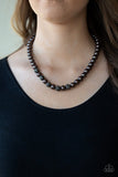 Posh Boss - Black Necklace - Paparazzi Accessories Necklace Bedazzle Me Pretty Mobile Fashion Boutique