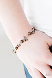 Posh In Pearls - Brown Bracelet - Paparazzi Accessories Bracelet Bedazzle Me Pretty Mobile Fashion Boutique