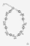 Posh In Pearls - Silver Bracelet - Paparazzi Accessories Bracelet Bedazzle Me Pretty Mobile Fashion Boutique