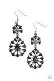 Posh Palooza - Black Earrings - Paparazzi Accessories Earrings Bedazzle Me Pretty Mobile Fashion Boutique