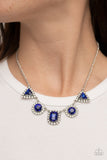 Posh Party Avenue - Blue Necklace - Paparazzi Accessories Necklace Bedazzle Me Pretty Mobile Fashion Boutique