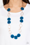 Posh Promenade - Blue - Blue Necklace - Paparazzi Accessories Necklace Bedazzle Me Pretty Mobile Fashion Boutique